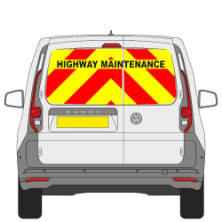 VW Caddy 2021 on Window Panel Magnetics (VCAD025)